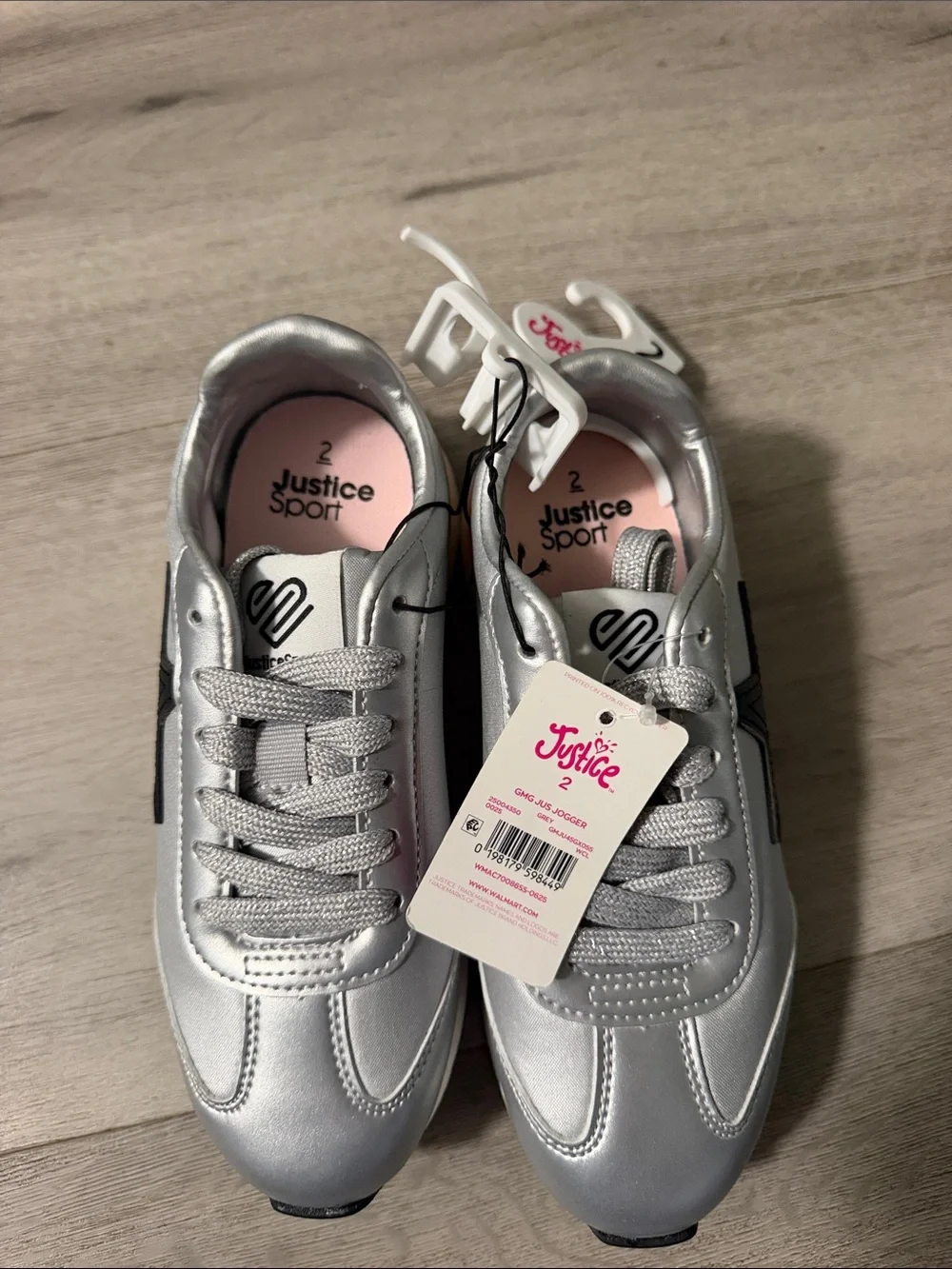 Justice silver metallic